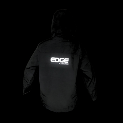 CHAQUETA IMPERMEABLE TACTICA NEGRO EDGE REFLECTIVO
