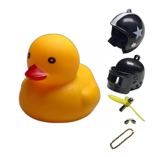 ACOMPAÑANTE PATITO DECORATIVO CON LUCES MOTOS