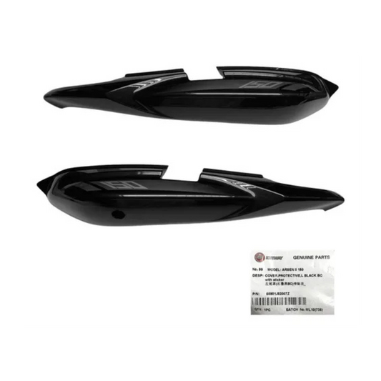 FALDAS LATERALES ARSEN II NEGRO ORIGINAL EK