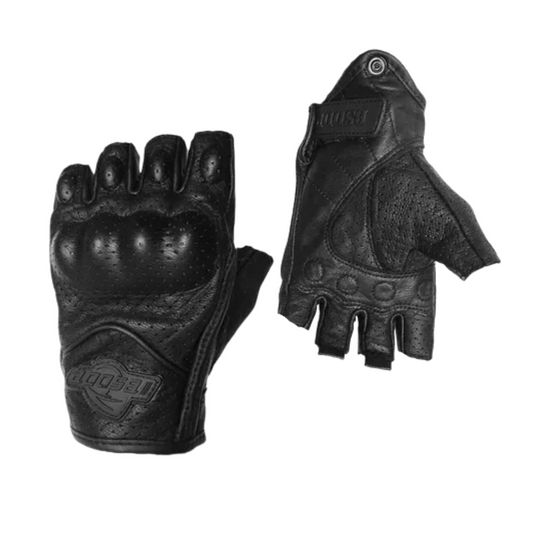 GUANTES CORTOS DE CUERO L PROTECTORES DE NUDILLO