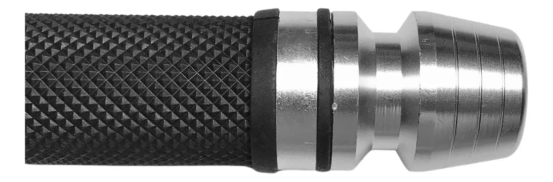 PUÑO DE ALUMINIO COMPLETO TOPE CROMADO