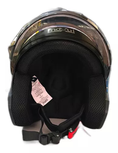 Casco Semi Integral Moxul Negro Visor Oscuro