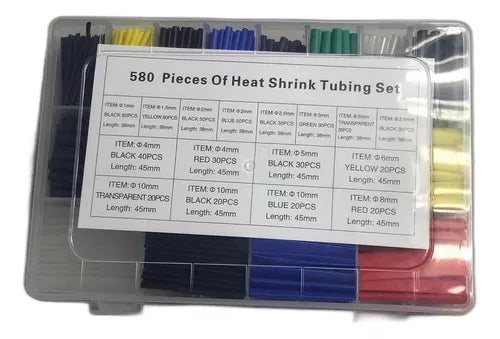 Kit Termo Encogible 580 Piezas Motos