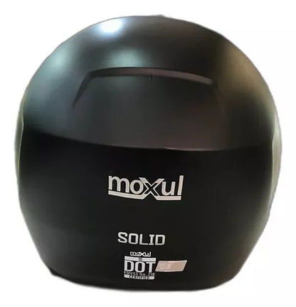 Casco Semi Integral Moxul Negro Visor Oscuro