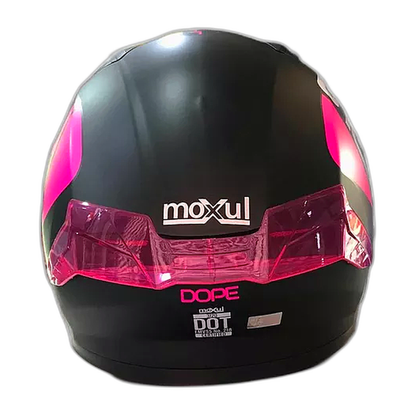 Casco Modular Moxul Negro Con Fucsia