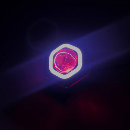 FARO EXPLORADOR LED ARO ROJO MOTOS CARROS