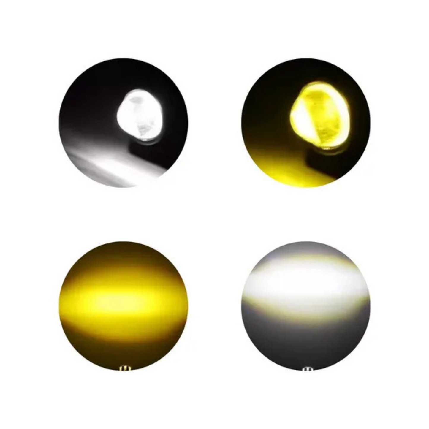 FAROS MINI LUPA LUZ AMARILLA Y BLANCO (KIT COMPLETO)