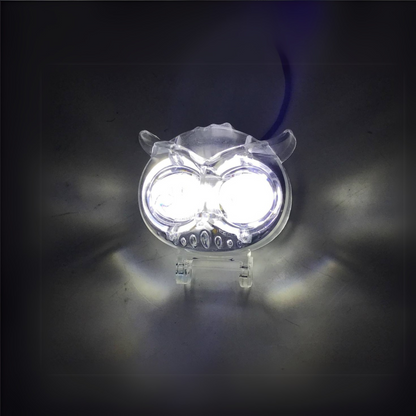 FARO LED TIPO BUHO TRANSPARENTE DOS (2) OJOS