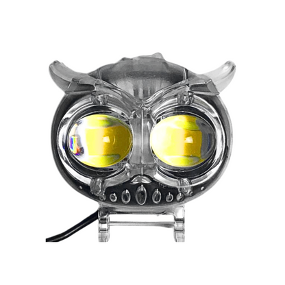 FARO LED TIPO BUHO TRANSPARENTE DOS (2) OJOS