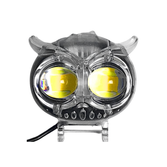 FARO LED TIPO BUHO TRANSPARENTE DOS (2) OJOS