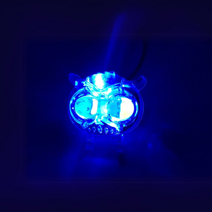 FARO LED TIPO BUHO TRANSPARENTE DOS (2) OJOS
