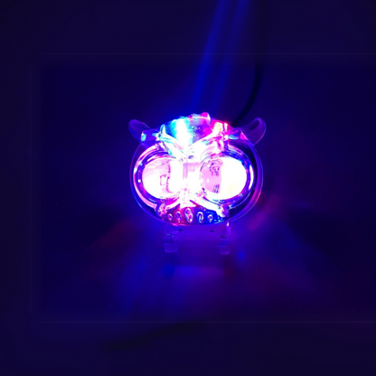 FARO LED TIPO BUHO TRANSPARENTE DOS (2) OJOS