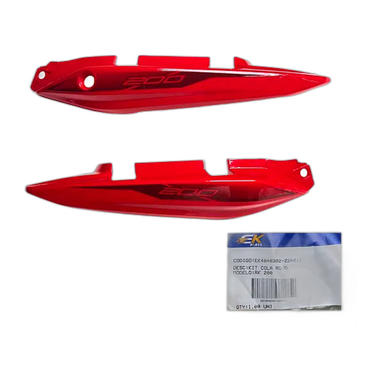 FALDAS LATERALES RK 200 ROJO ORIGINAL EK