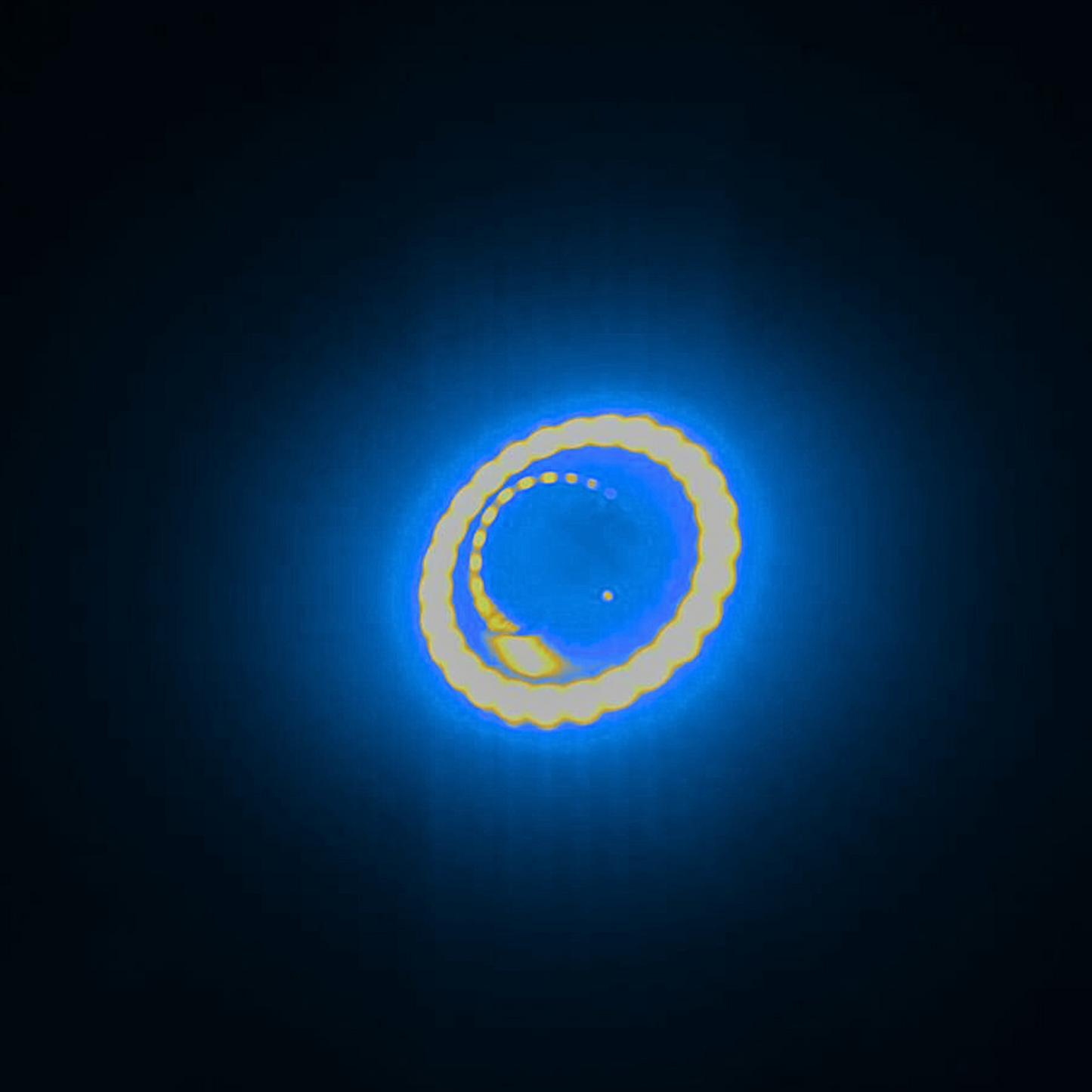 FARO LED LUPA EXPLORADOR ARO DE LUZ AZUL