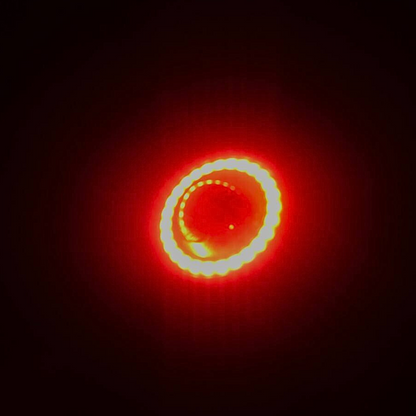 FARO LED LUPA EXPLORADOR ARO DE LUZ ROJO