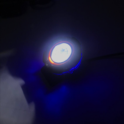 FARO LED LUPA EXPLORADOR ARO DE LUZ ROJO