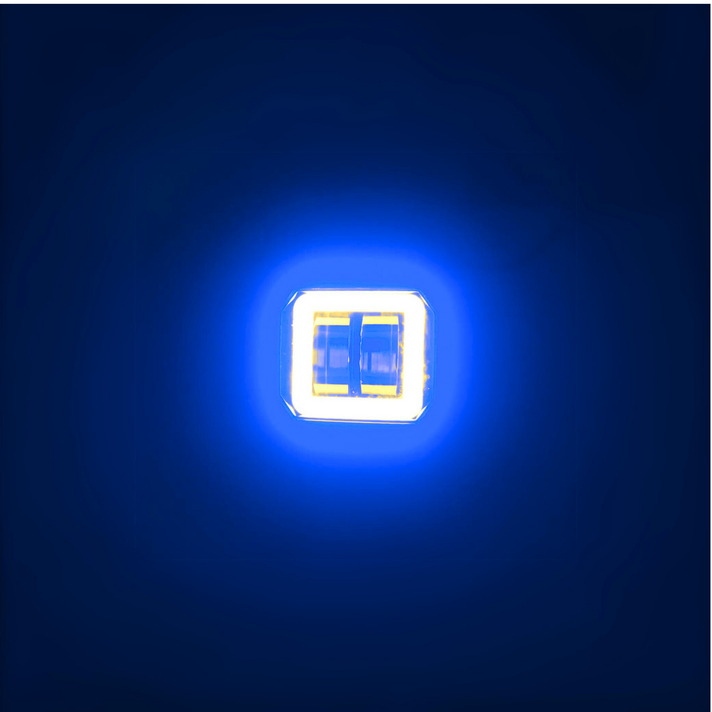 FARO LED ARO DE LUZ CUADRADO, ALTA BLANCA MOTOS CARROS