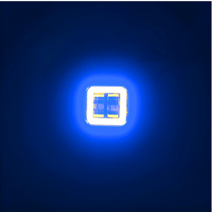 FARO LED ARO DE LUZ CUADRADO, ALTA BLANCA MOTOS CARROS