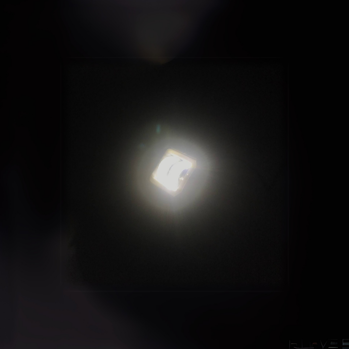FARO LED ARO DE LUZ CUADRADO, ALTA BLANCA MOTOS CARROS