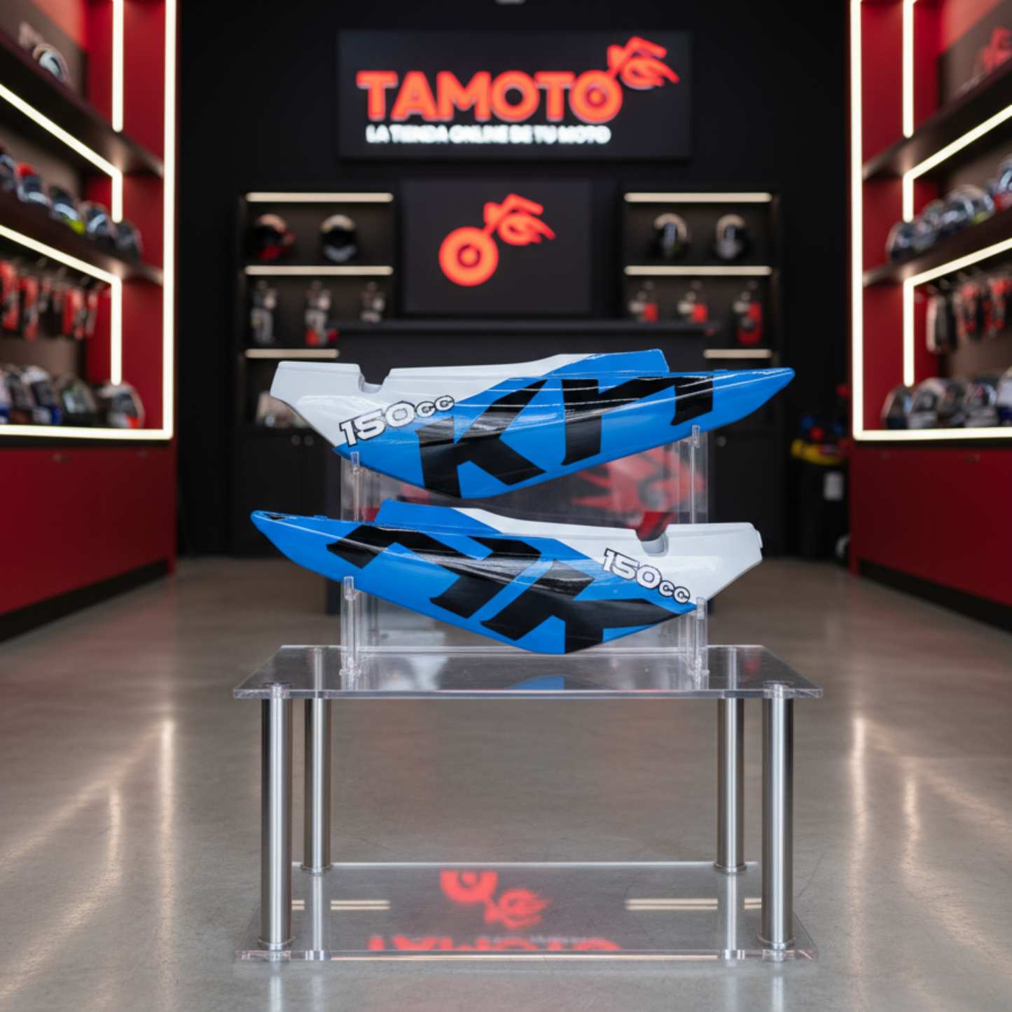 FALDAS TRASERAS KAVAK BLANCO AZUL