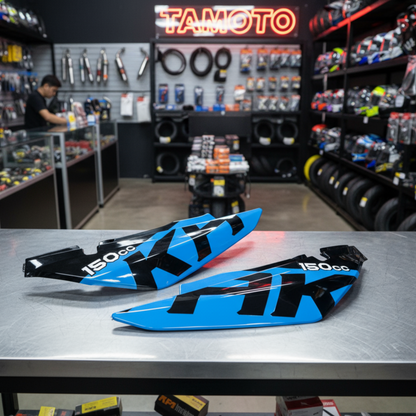 FALDAS TRASERAS KAVAK NEGRO AZUL