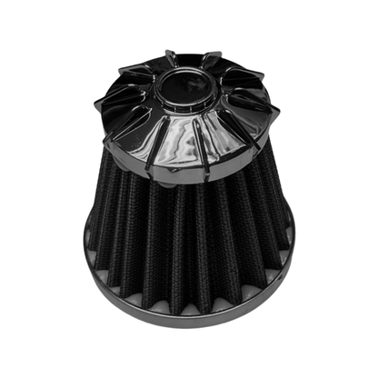 FILTRO DE AIRE NEGRO CONICO AJUSTABLE 35MM, 42MM, 48MM