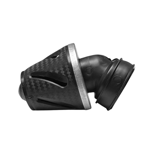 FILTRO DE AIRE NEGRO LISO CONICO AJUSTABLE 35MM, 42MM, 48MM