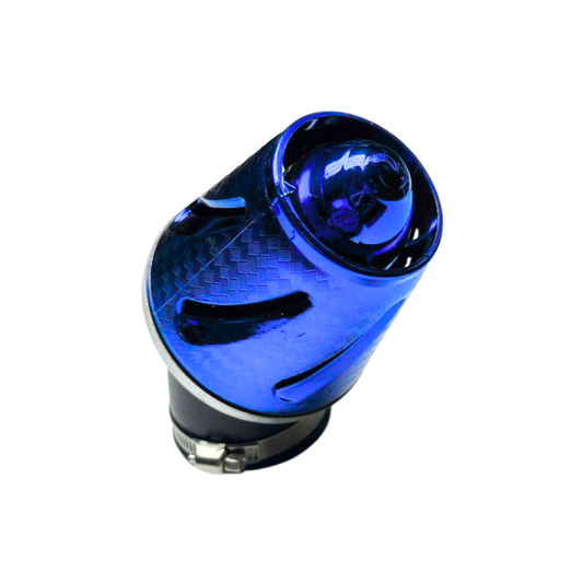 FILTRO DE AIRE AZUL LISO CONICO AJUSTABLE 35MM, 42MM, 48MM
