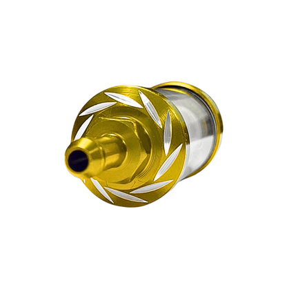 FILTRO DE GASOLINA UNIVERSAL ALUMINIO DORADO