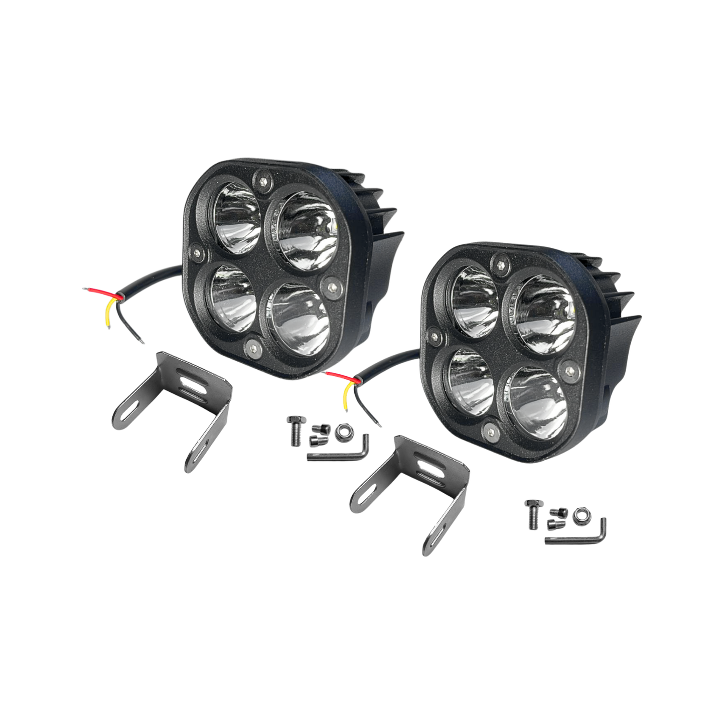 FARO 4 LED 20W CUADRADO LUZ BLANCA STOCK PAR