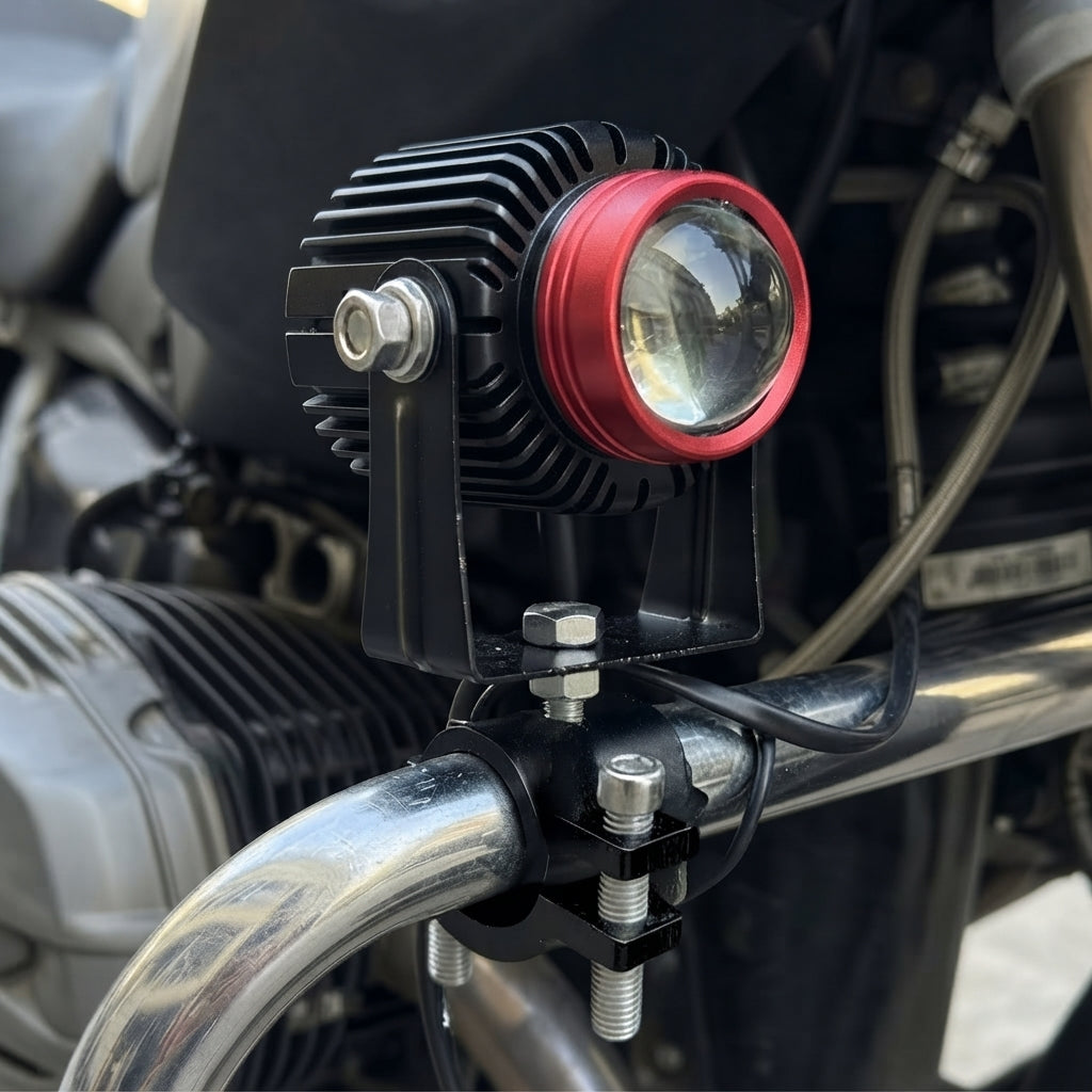 FAROS AUXILIARES CON BASES STALLION ST-F009 ROJO