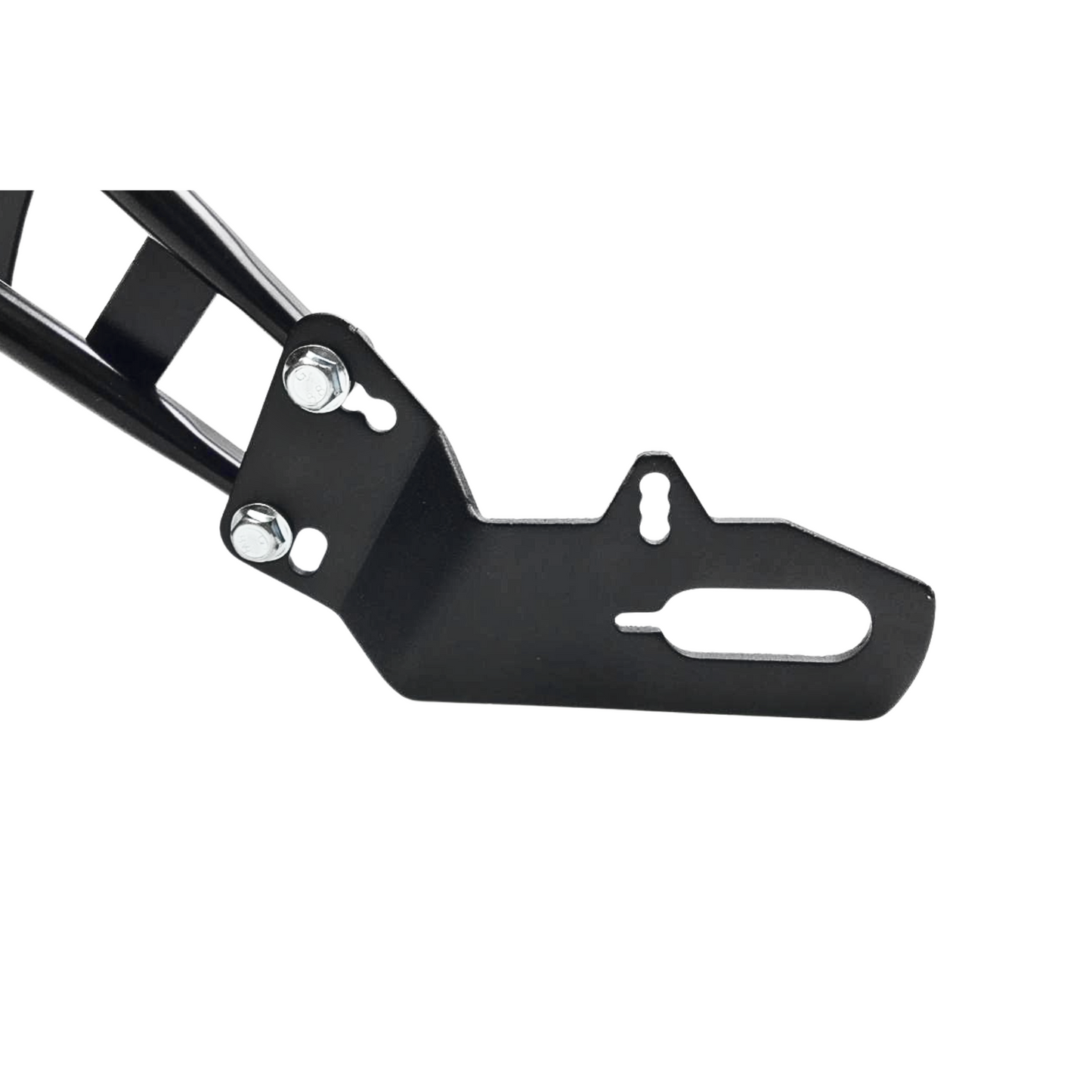 GUARDAFANGO TRASERO MONOBRAZO FIBRA CON REFLECTORES BASE METALICA