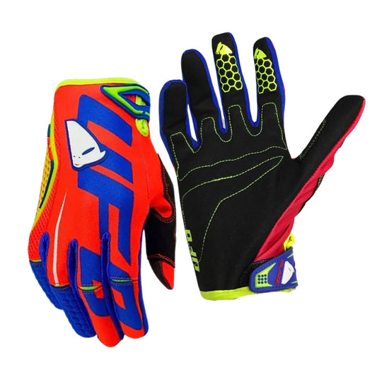 GUANTES MOTOCROSS UFO PLAST BLAZE AZUL NEON