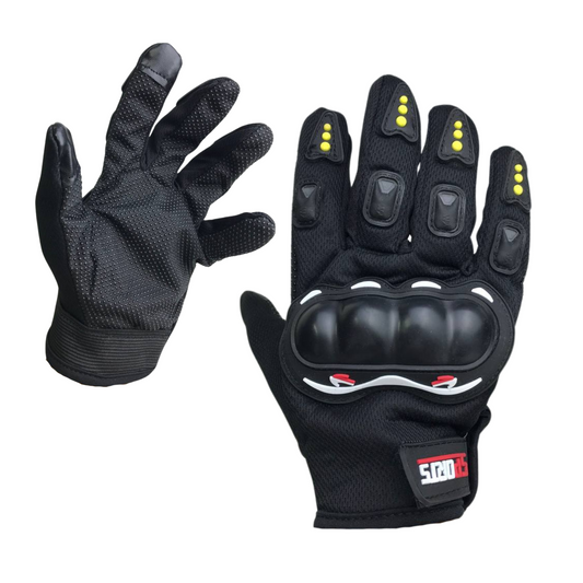 GUANTES COMPLETOS PROTECTORES DE NUDILLO F018N NEGRO XL