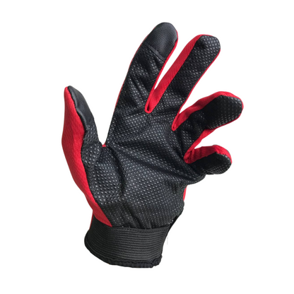 GUANTES COMPLETOS PROTECTORES DE NUDILLO F018R ROJO XL