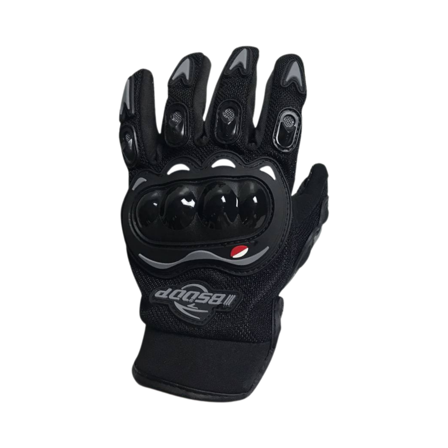 GUANTES COMPLETOS NEGROS PROTECTORES DE NUDILLOS