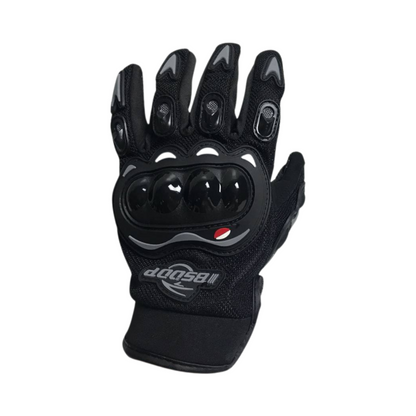 GUANTES COMPLETOS NEGROS PROTECTORES DE NUDILLOS
