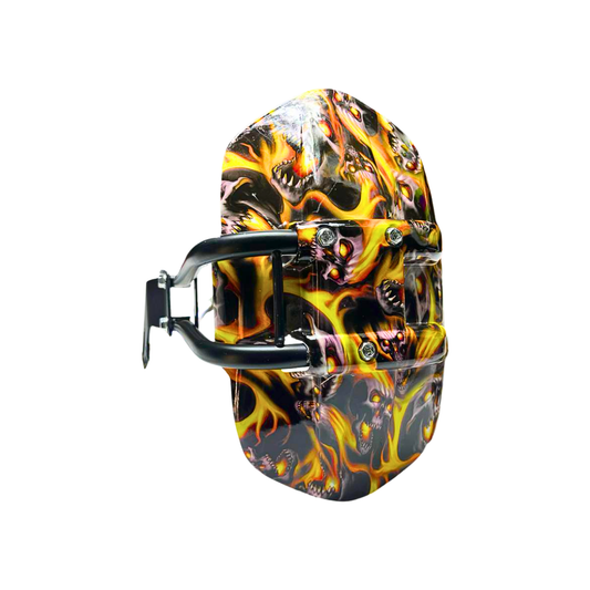 GUARDAFANGO TRASERO MONOBRAZO FUEGO CALAVERAS