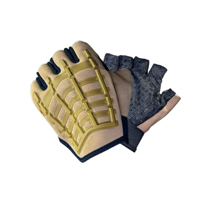 GUANTES CORTOS TIPO PIEL BEIGE