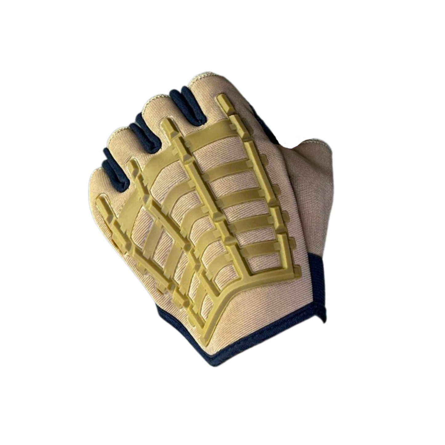 GUANTES CORTOS TIPO PIEL BEIGE