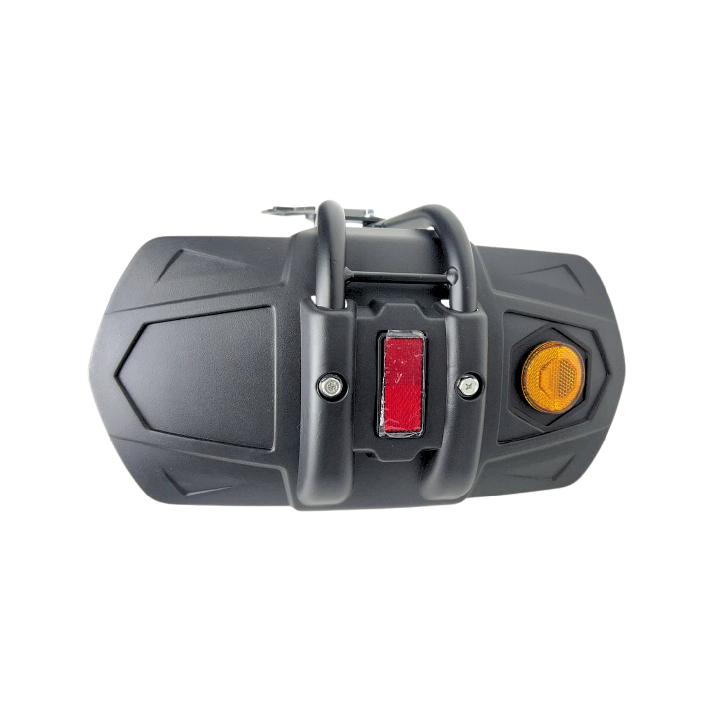 GUARDAFANGO TRASERO MONOBRAZO NEGRO CON REFLECTORES