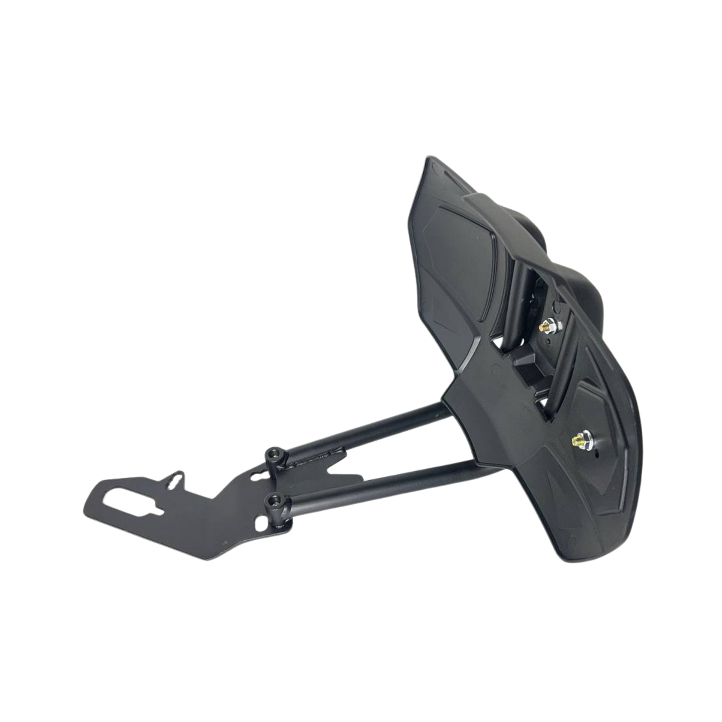 GUARDAFANGO TRASERO MONOBRAZO NEGRO CON REFLECTORES