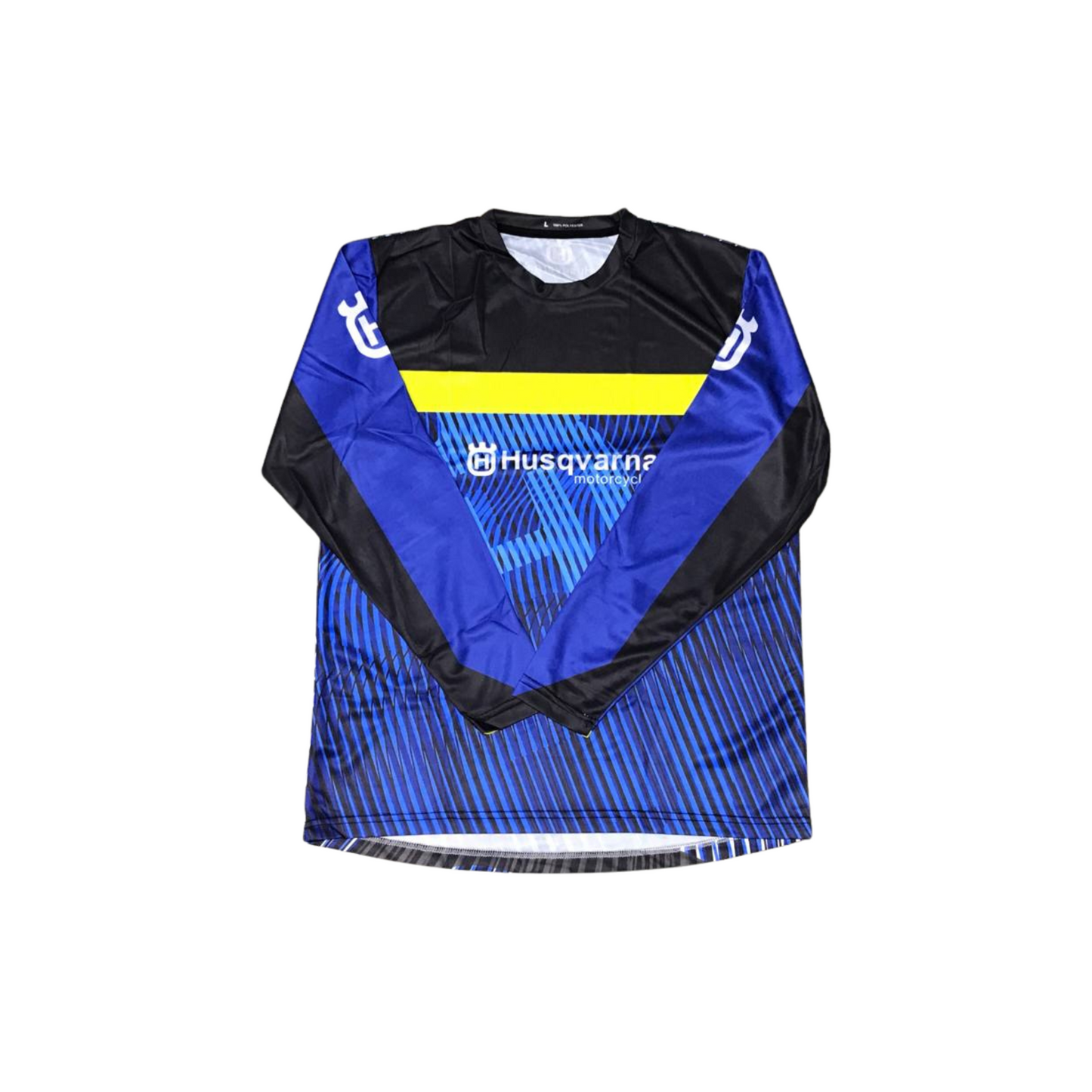 SUDADERA CAMISA JERSEY MOTOCROSS ENDURO AZUL HUSQVARNA