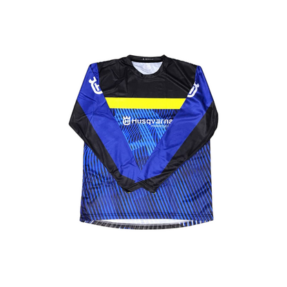 SUDADERA CAMISA JERSEY MOTOCROSS ENDURO AZUL HUSQVARNA