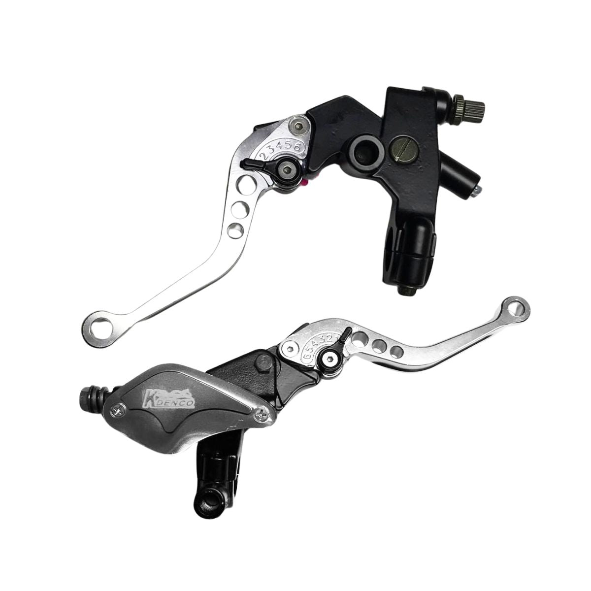 KIT BOMBAS DE FRENO Y CROCHE RACING PLATEADO MOTOS