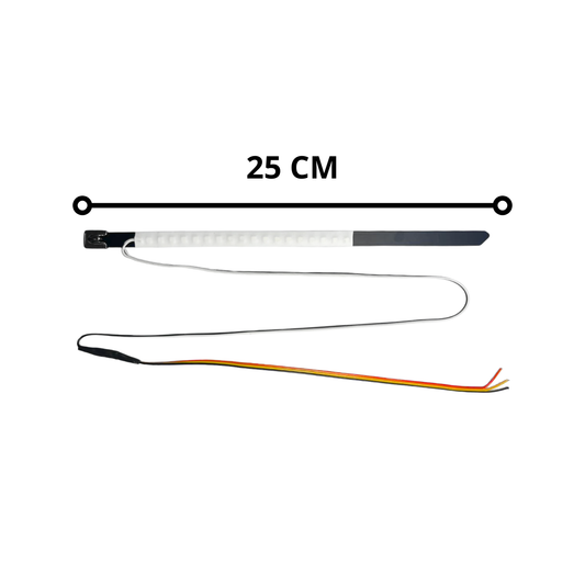 CINTA TIRRAP LED 25 CM  LUZ BLANCA Y ESTROBO