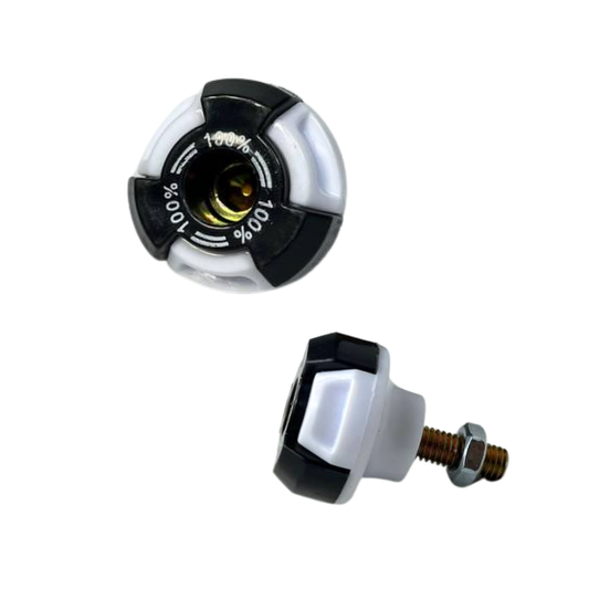 TORNILLO DECORATIVO REDONDO BLANCO CON NEGRO
