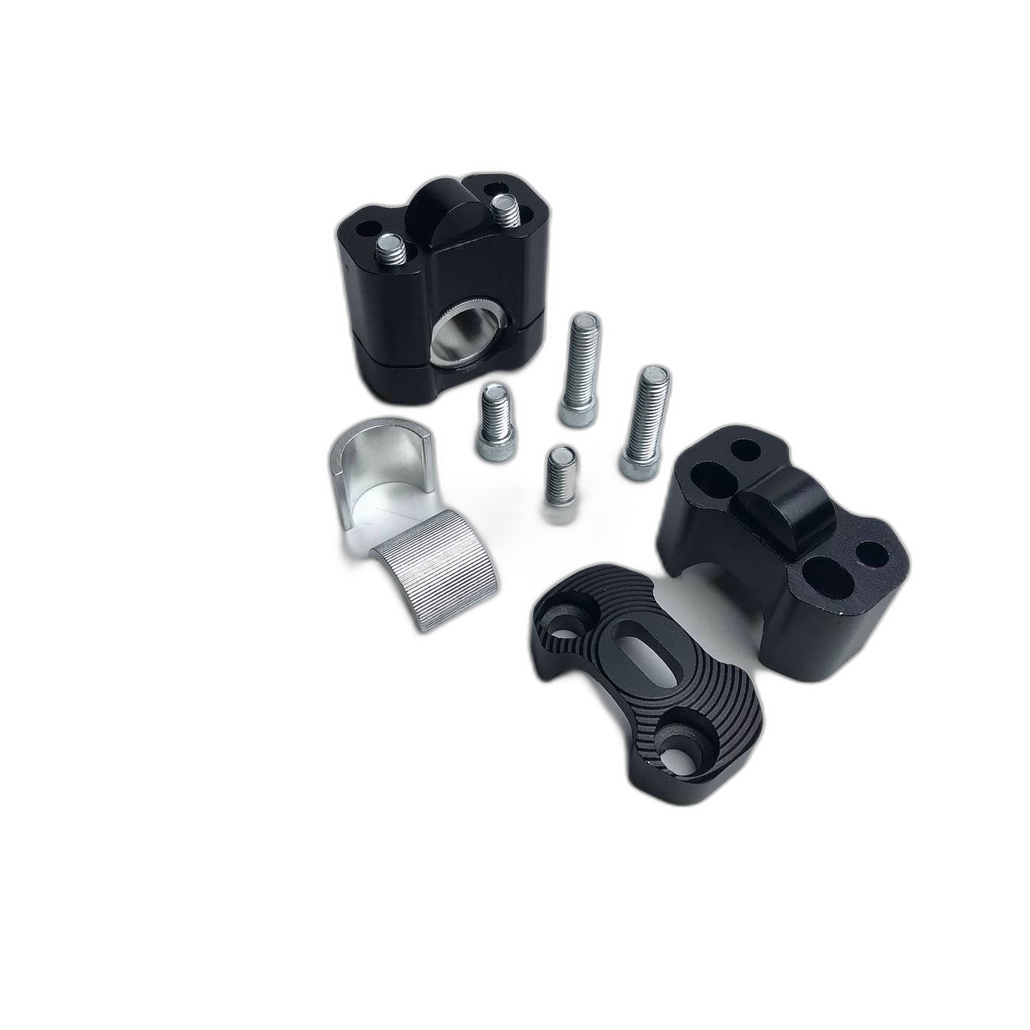 MANUBRIO MOTO UNIVERSAL PROTAPER NEGRO CON PUÑOS Y ELEVADORES