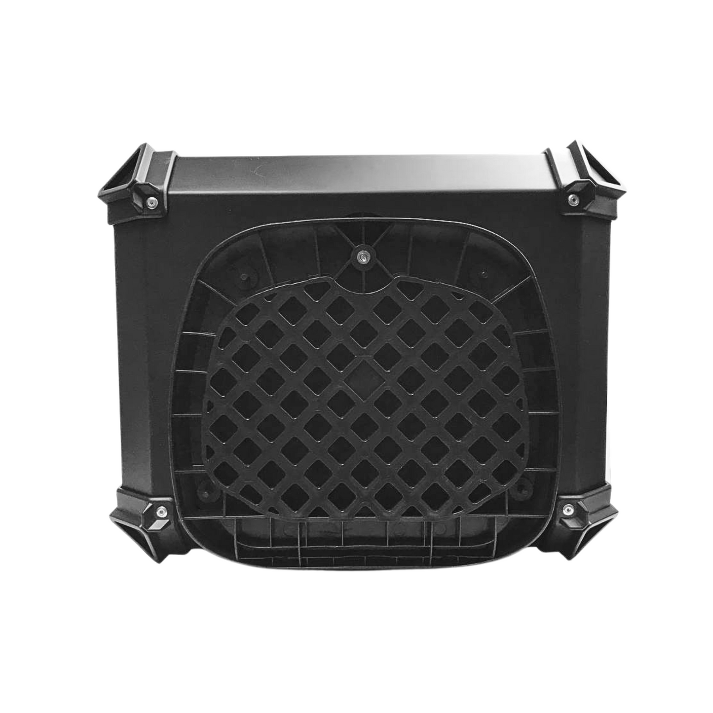 MALETA CUADRADA ALUMINIO NEGRO 45 LITROS 1 CERRADURA