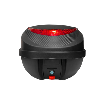 MALETAS 31L NEGRO CON REFLECTOR ROJO EDGE